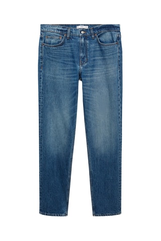 Jean Bob regular fit délavé moyen - Bleu marine