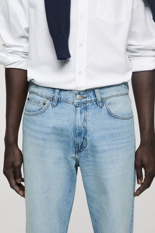Jean Bob regular fit délavé clair - Bleu