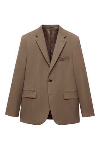 Veste costume slim-fit tissu comfort stretch - Beige