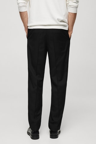 Pantalon regular-fit pinces - Noir