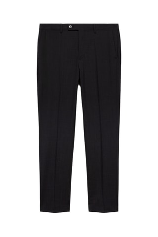 Pantalon costume slim-fit 100 % laine vierge - Gris