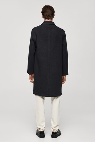 Manteau laine poches - Anthracite
