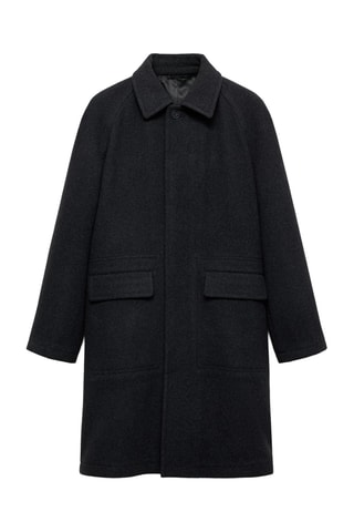 Manteau laine poches - Anthracite