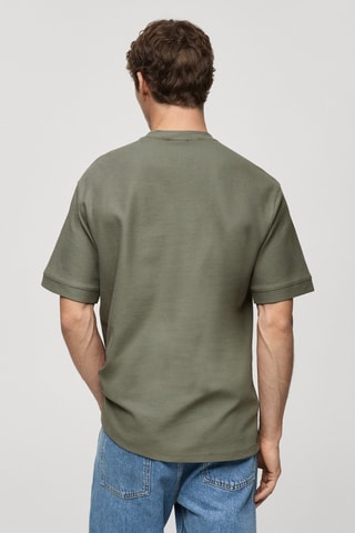 T-shirt structuré regular-fit - Vert