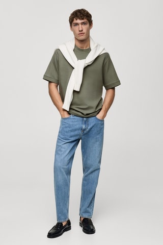 T-shirt structuré regular-fit - Vert