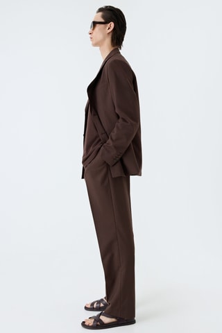 Pantalon costume regular-fit pinces - Bordeaux