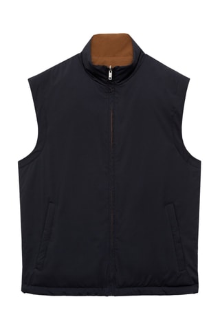 Gilet réversible résistant à l'eau - Bleu marine