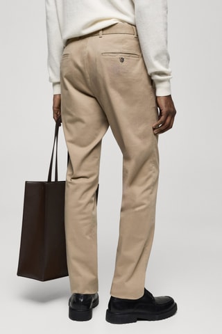 Pantalon chino slim fit serge - Beige