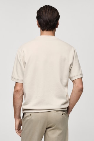 T-shirt tissu sweat-shirt regular-fit - Gris