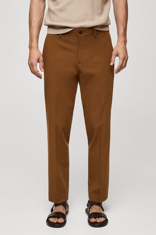 Pantalon de costume slim fit - Orange foncé