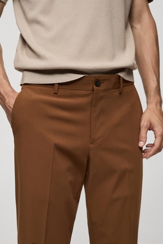 Pantalon de costume slim fit - Orange foncé