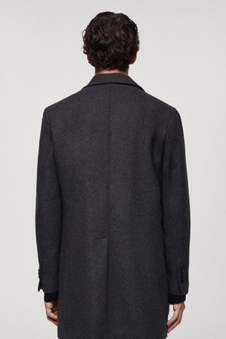 Manteau léger laine recyclée - Anthracite