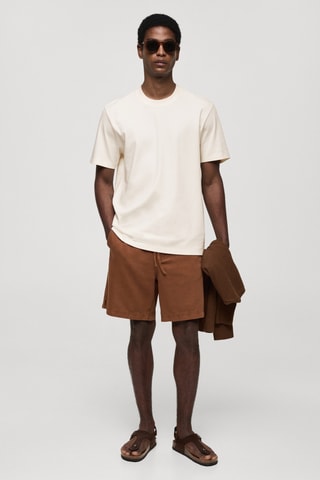 T-shirt regular-fit 100 % coton - Écru