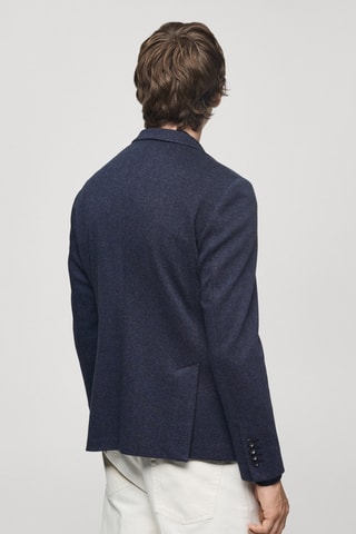 Veste chevrons slim-fit - Bleu marine