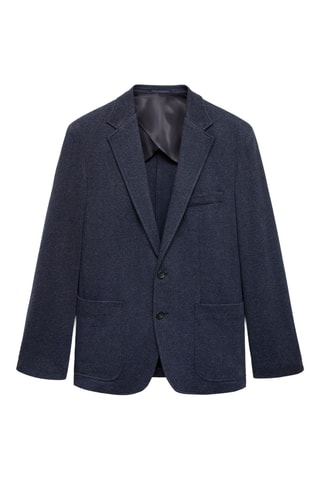 Veste chevrons slim-fit - Bleu marine