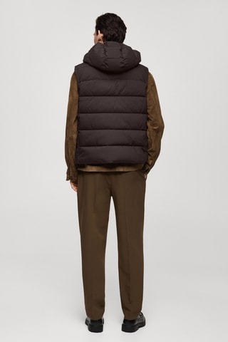 Gilet matelassé résistant à l'eau - Marron