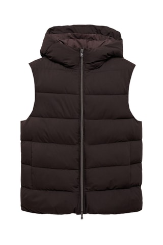 Gilet matelassé résistant à l'eau - Marron