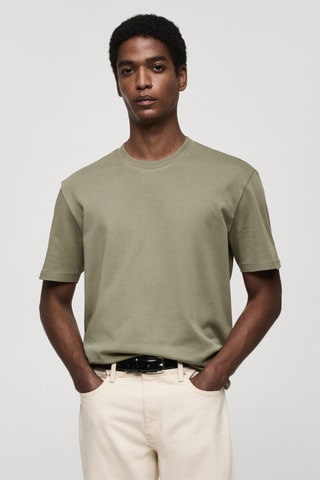 T-shirt regular-fit 100 % coton - Vert