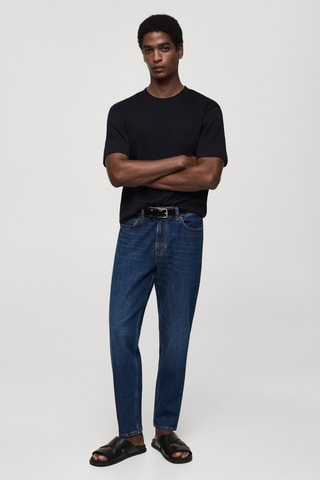 T-shirt regular-fit 100 % coton - Bleu marine