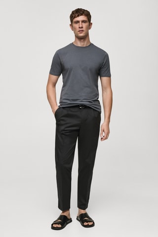 T-shirt coton stretch - Gris