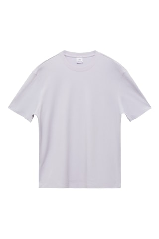 T-shirt regular-fit 100 % coton - Lilas