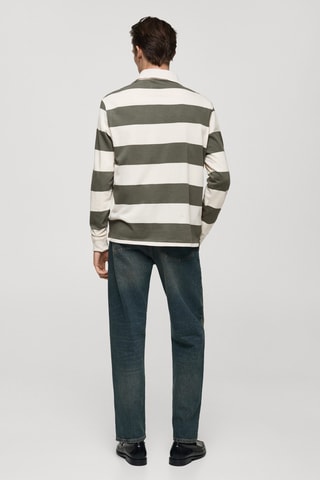 Polo 100 % coton rayures regular-fit - Vert