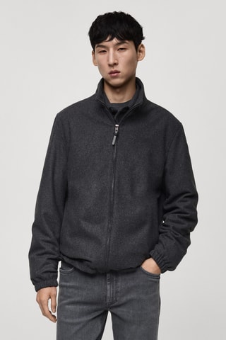 Blouson laine regular-fit - Anthracite