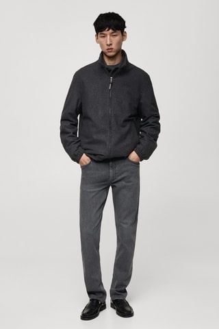 Blouson laine regular-fit - Anthracite