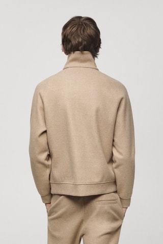 Veste zippée regular-fit - Beige
