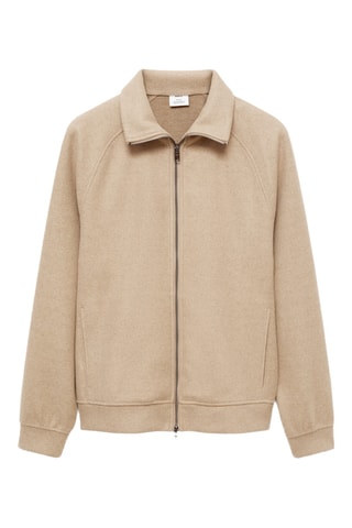Veste zippée regular-fit - Beige
