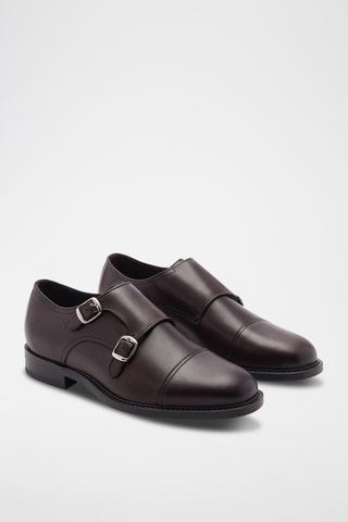 Chaussures costume cuir - Marron foncé