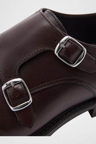 Chaussures costume cuir - Marron foncé