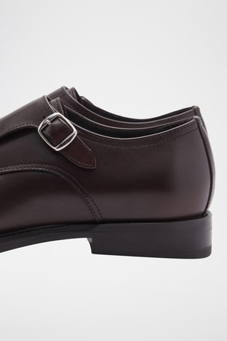 Chaussures costume cuir - Marron foncé