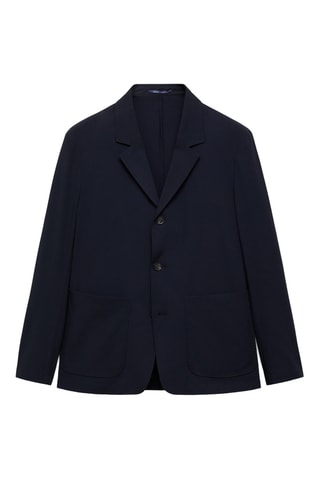 Veste slim-fit poches - Bleu marine