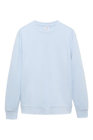 Sweat-shirt regular-fit 100 % coton - Bleu clair