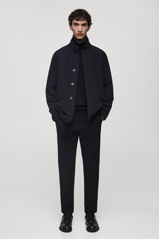 Veste imperméable rembourrage Thermore® - Bleu marine