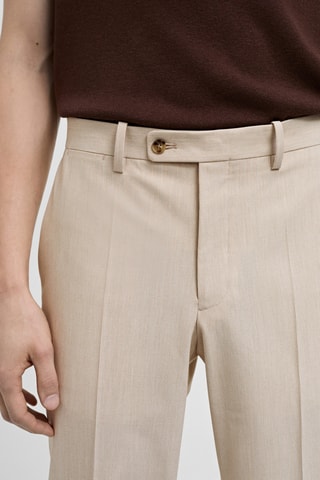 Pantalon costume slim-fit tissu comfort stretch - Beige