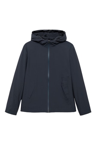 Veste capuche imperméable - Bleu marine