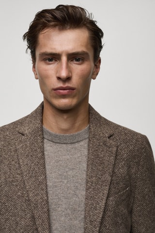 Veste flanelle laine italienne - Marron