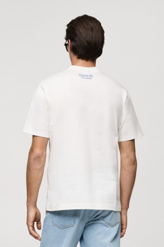 T-shirt regular-fit coton imprimé - Blanc