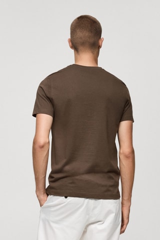 T-shirt coupe slim - Chocolat