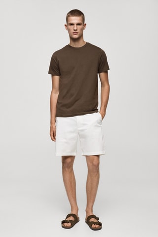 T-shirt coupe slim - Chocolat