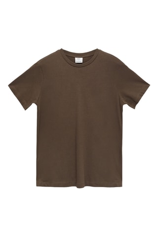 T-shirt coupe slim - Chocolat