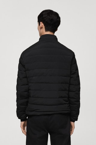 Veste matelassée rembourrage plumes - Noir