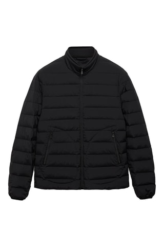 Veste matelassée rembourrage plumes - Noir