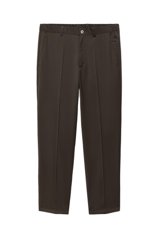 Pantalon slim-fit comfort stretch Coolmax® - Marron