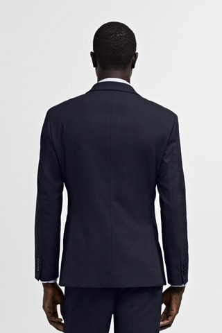 Veste costume slim-fit tissu comfort stretch - Bleu marine