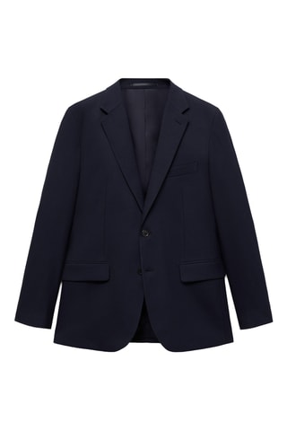 Veste costume slim-fit tissu comfort stretch - Bleu marine