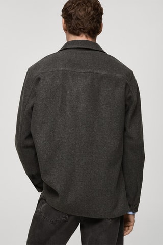 Surchemise flanelle regular-fit - Anthracite