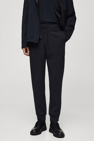 Pantalon jogger à structure anti-odeur - Bleu marine